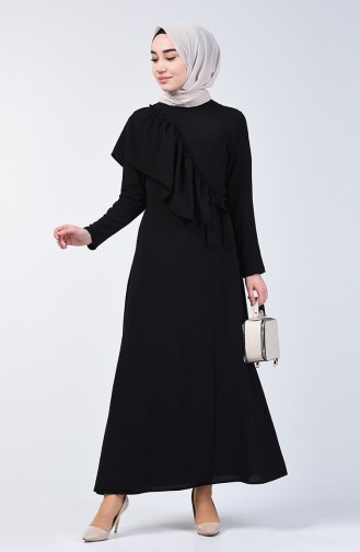 Aeroben Fabric Frilly Dress 0046-07 Black 0046-07