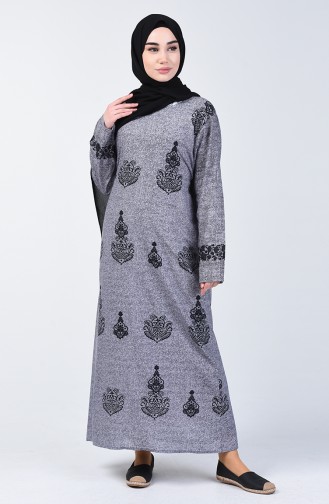 Robe a Motifs 3333-03 Gris 3333-03