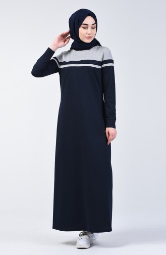 Navy Blue İslamitische Jurk 1900-02