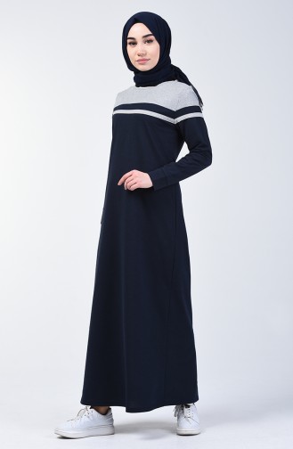 فستان أزرق كحلي 1900-02