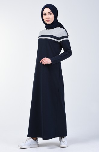 Navy Blue İslamitische Jurk 1900-02