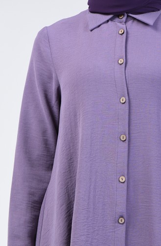 Aerobin Fabric Tunic with Buttons 1426-03 Purple 1426-03