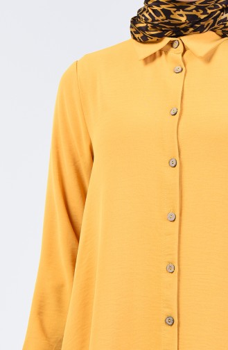 Aeroben Fabric Button Tunic 1426-08 Mustard 1426-08