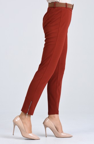 Pantalon Avec Ceinture 20K1001103-04 Brique 20K1001103-04