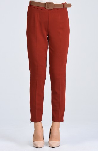 Pantalon Avec Ceinture 20K1001103-04 Brique 20K1001103-04