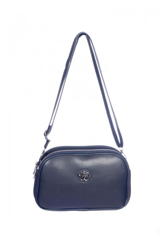 Lady Cross Shoulder Bag 3023-02 Navy Blue 3023-02