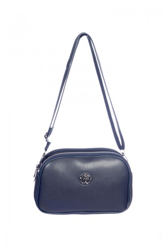 Sac à Bandoulière Croisé Pour Femme 3023-02 Bleu Marine 3023-02