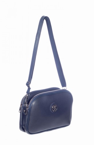 Sac à Bandoulière Croisé Pour Femme 3023-02 Bleu Marine 3023-02