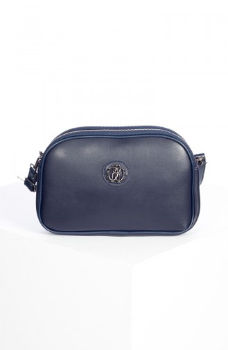 Lady Cross Shoulder Bag 3023-02 Navy Blue 3023-02