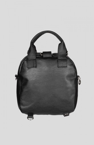 Damen Kreuz Schultertasche   7000-01 Schwarz 7000-01