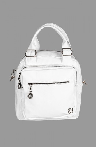 Sac à Bandoulière Croisé Pour Femme 7000-14 Blanc 7000-14