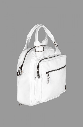 Sac à Bandoulière Croisé Pour Femme 7000-14 Blanc 7000-14