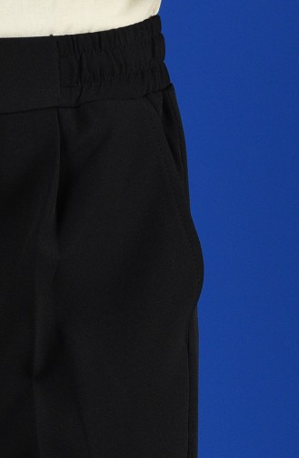 Pantalon Taille Élastique 3116-02 Noir 3116-02