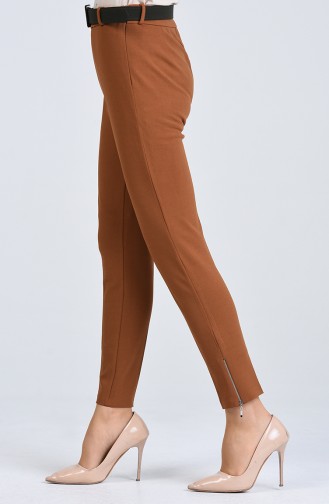 Pantalon Avec Ceinture 20K1001103-02 Couleur Cannelle 20K1001103-02