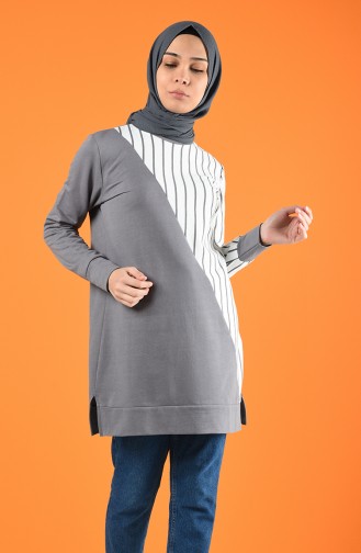 Striped Sport Tunic 0847-05 Grey 0847-05