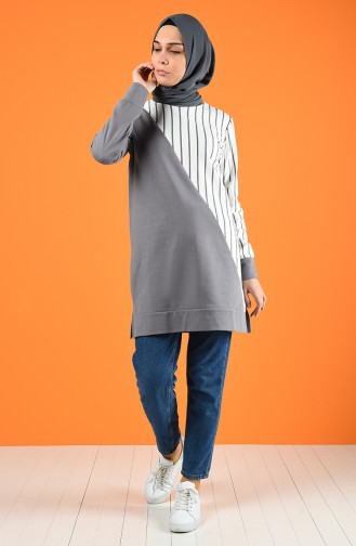 Striped Sport Tunic 0847-05 Grey 0847-05