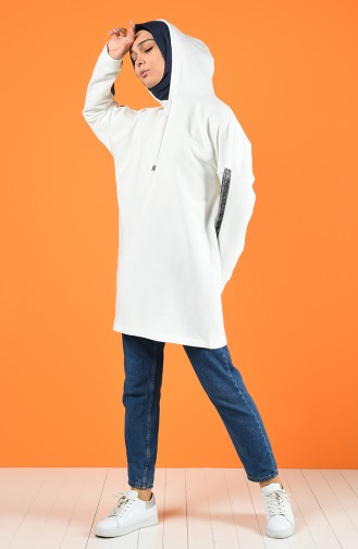 Hooded Sports Tunic 0075-01 White 0075-01