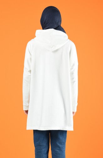 Hooded Sports Tunic 0075-01 White 0075-01
