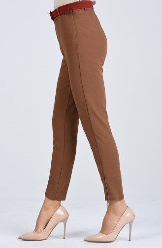 Pantalon Avec Ceinture 20K1001103-03 Vison 20K1001103-03