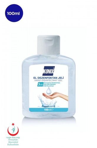 Konix Antibakteriyel El Dezenfektan Jeli 100 Ml 0100