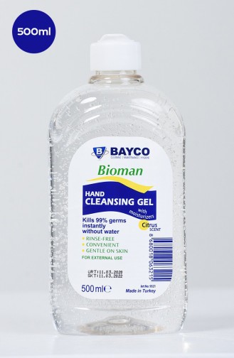 Bioman 70 IPA Glycerine Hand Cleaning Gel 9247-01 500 ml 9247-01