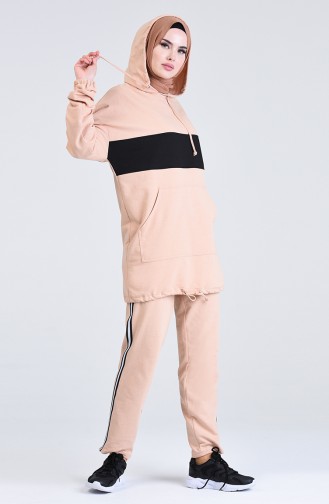 Hooded Sportswear Suit 0838-05 Salmon 0838-05