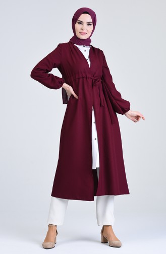 Side Fastening Coat 2221-11 Cherry 2221-11