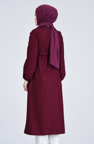 Side Fastening Coat 2221-11 Cherry 2221-11