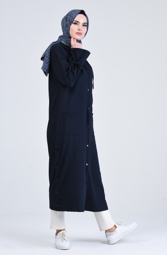 Hooded Seasonal Cape 0848-03 Navy Blue 0848-03