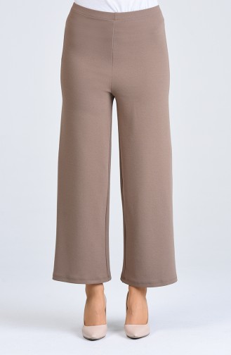 Elastic Wide Leg Trousers 5010-05 Dark Mink 5010-05