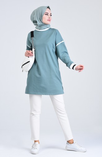 Topped Sport Tunic 0801-03 Almond Green 0801-03