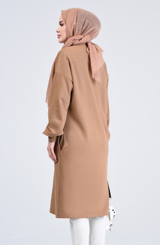 Spor Uzun Tunik 0829-02 Camel