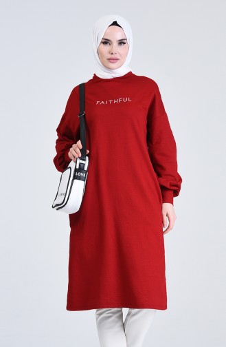 Sport Long Tunic 0829-05 Claret Red 0829-05
