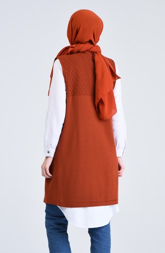 Knitwear Vest with Pockets 4206-05 Tile 4206-05