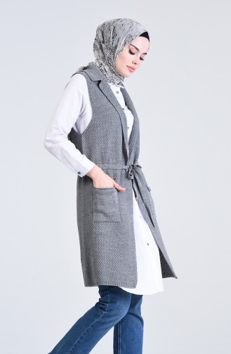 Gilet Sans Manches Gris 4209-02