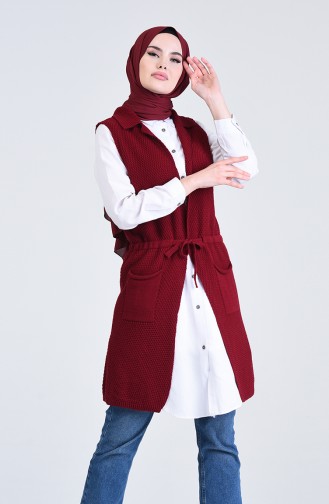 Gilet Sans Manches Bordeaux 4209-03