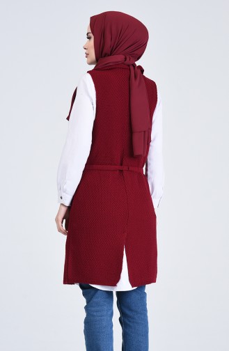 Claret red Gilet 4209-03