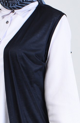 Navy Blue Gilet 7818B-02