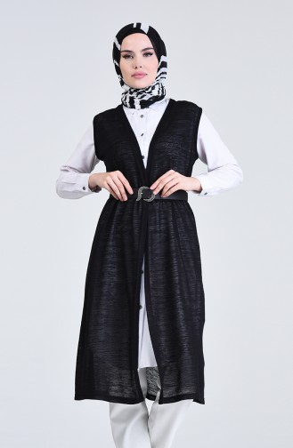 Long Vest 7985-03 Black 7985-03