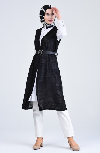 Long Vest 7985-03 Black 7985-03