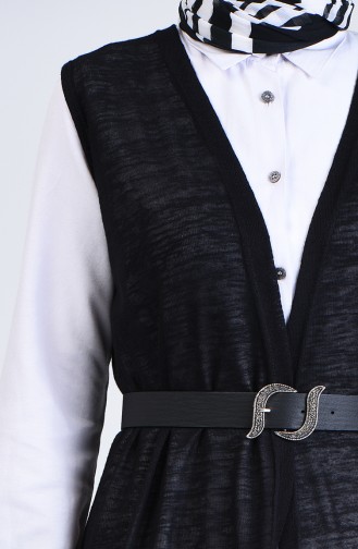 Long Vest 7985-03 Black 7985-03
