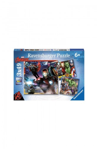 RavensBurger Çocuk 3X49 Puzzle Avengers RAV080175