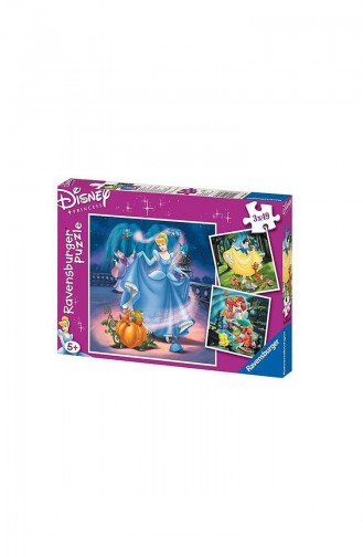 RavensBurger Çocuk 3x49 Puzzle Disney Prenses RAV093397