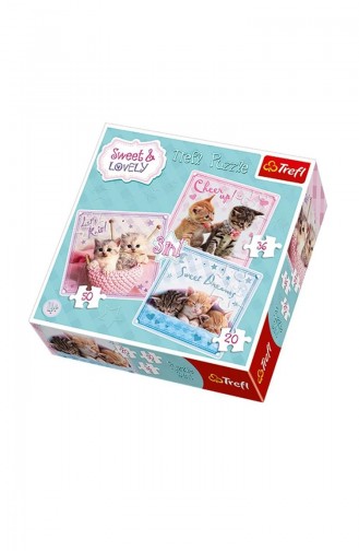Trefl Puzzle Disney Sofia 3IN1 Sweet Kittens TRE34809