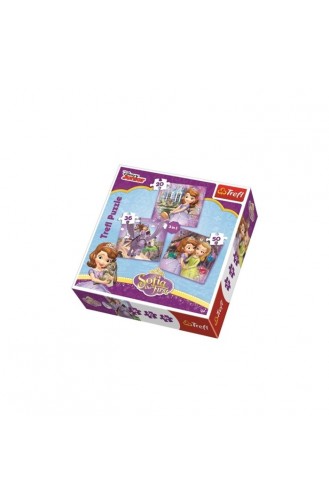 Trefl Puzzle Disney Sofia 3IN1 Her Friends TRE34814 34814