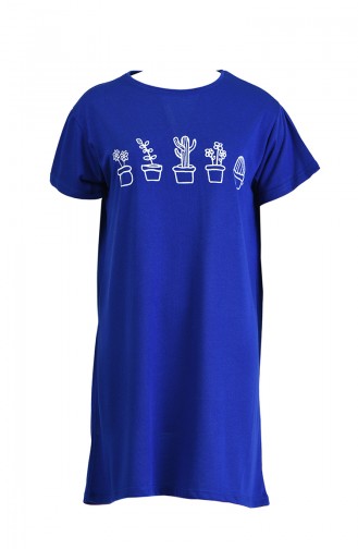 Tshirt İmprimé 8133-07 Bleu Roi 8133-07