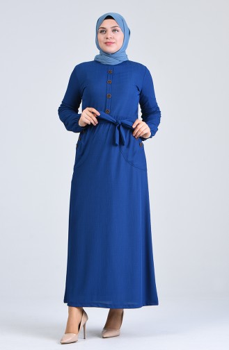 Indigo Hijab Kleider 6048-06