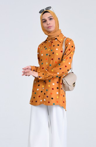 Patterned Shirt 6000-04 Mustard 6000-04