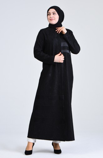 Plus Size Lace Topcoat 0297-01 Black 0297-01