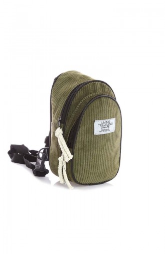 Stilgo Sac à Dos Pour Femme DM06Z-05 Khaki Velours 06Z-05